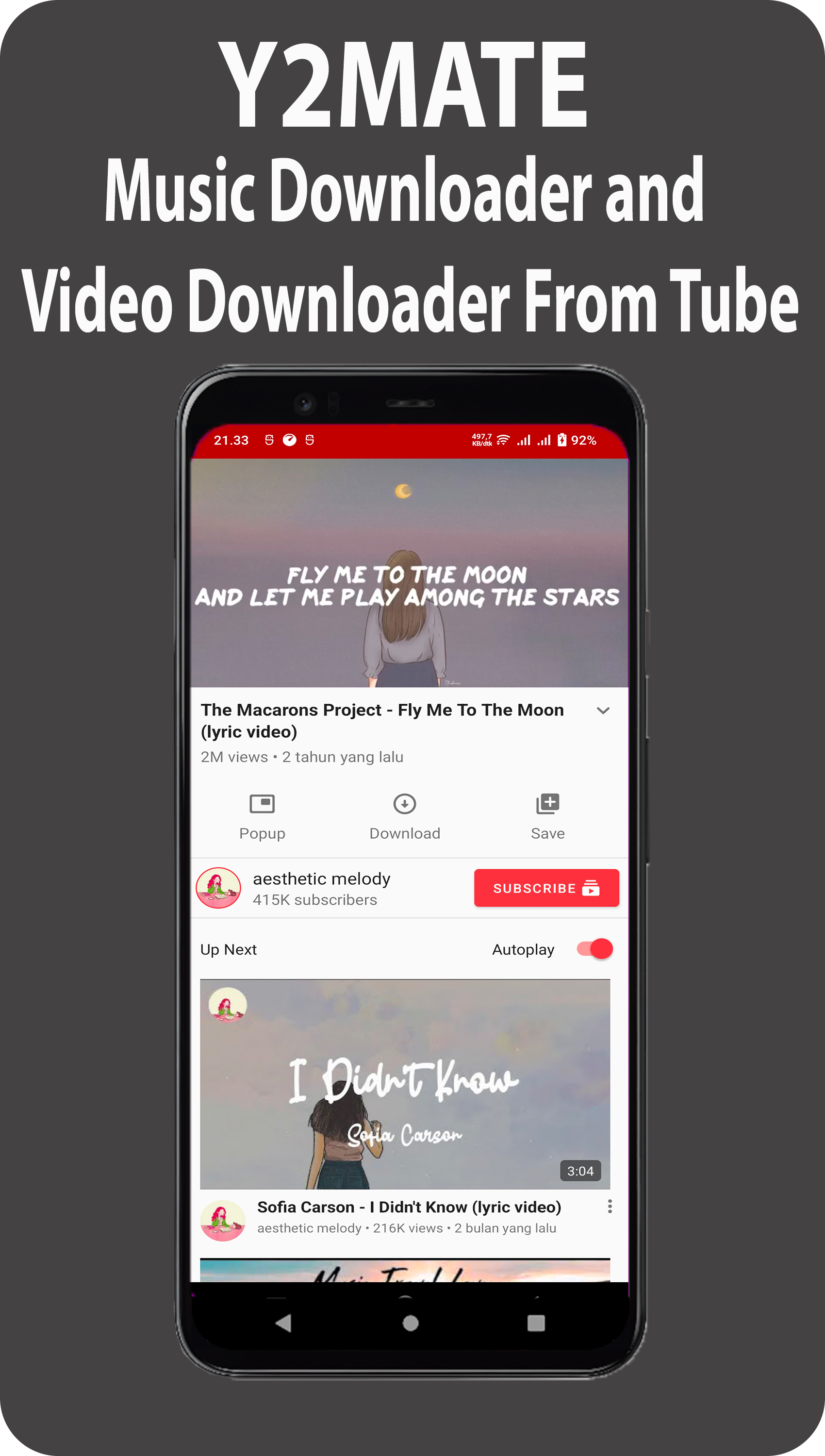 Y2Mate Music Video Downloader PC