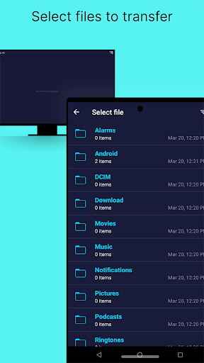 komputer Send files to TV