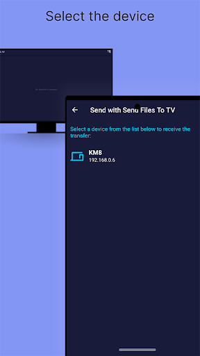 Send files to TV PC