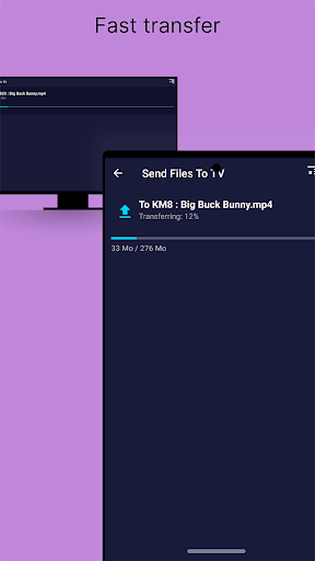 Send files to TV PC