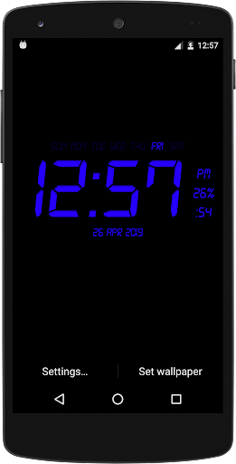 Digital Clock Live Wallpaper