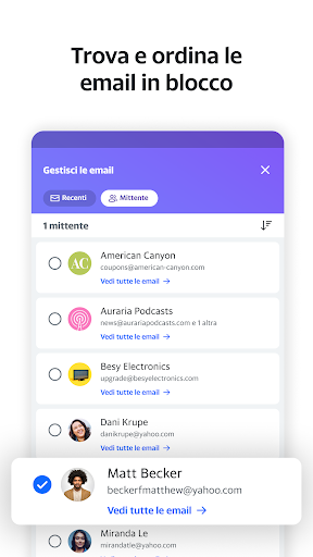 Tutto in ordine con Yahoo Mail