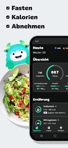YAZIO Kalorienzähler: Ernährungsplan zum Abnehmen