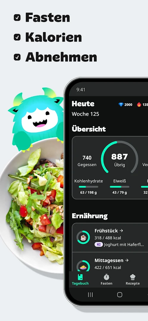 YAZIO Kalorienzähler: Ernährungsplan zum Abnehmen PC