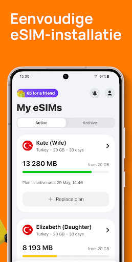 Yesim: eSIM & Mobiel Internet PC