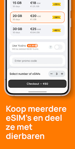 Yesim: eSIM & Mobiel Internet PC