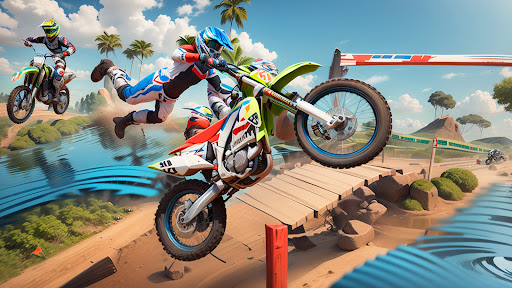 Motocross Bike Racing Game الحاسوب