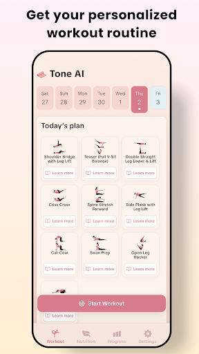Tone AI: Pilates, Yoga at Home ПК