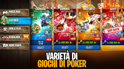 Governor of Poker 3 - Texas Holdem: Carte e Casinò