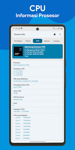 Informasi Perangkat:CPU Sistem PC