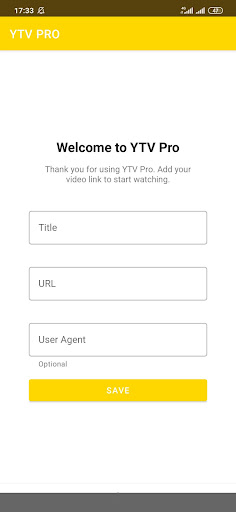 YTV Player Pro الحاسوب
