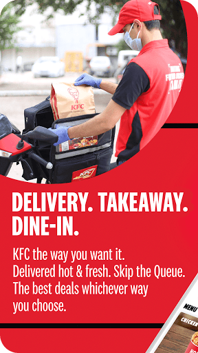 KFC India online ordering app PC