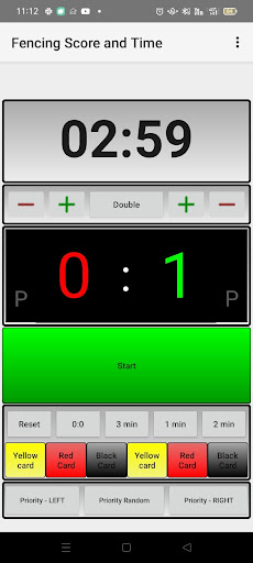 Fencing score and time PC