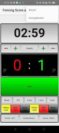 Fencing score and time PC