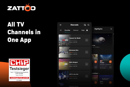 Zattoo - TV Streaming App