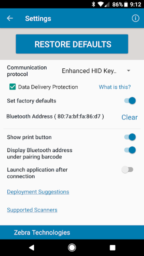 Scan-To-Connect (STC) Utility