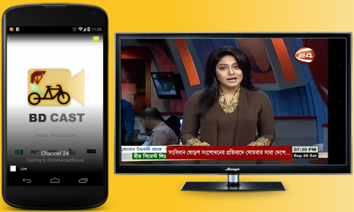 BDCast - Bangla Live TV,Radio الحاسوب