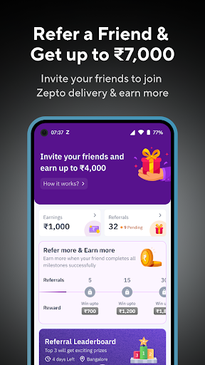 Zepto Delivery Partner App