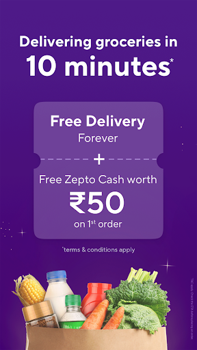 Zepto:10-Min Grocery Delivery*