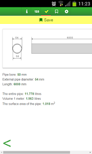 Calculate volume of the pipe PC
