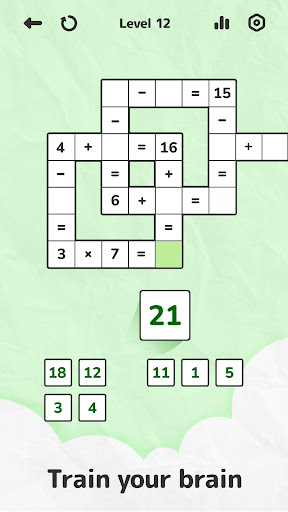 Math Crossword — Number puzzle