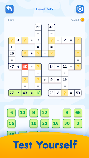 Math Crossword — Zahlenrätsel