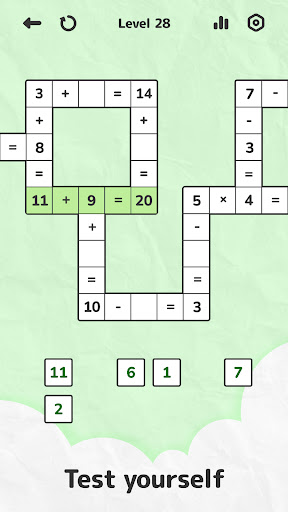 Math Crossword — Number puzzle