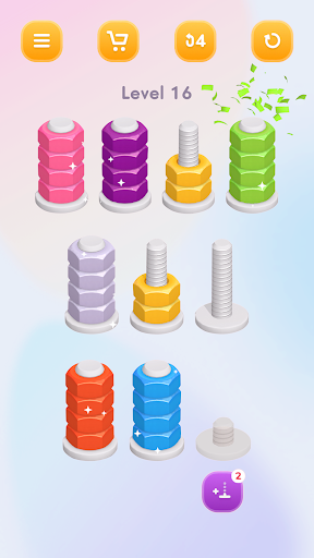 Nut Sort - Juegos de Ordenar