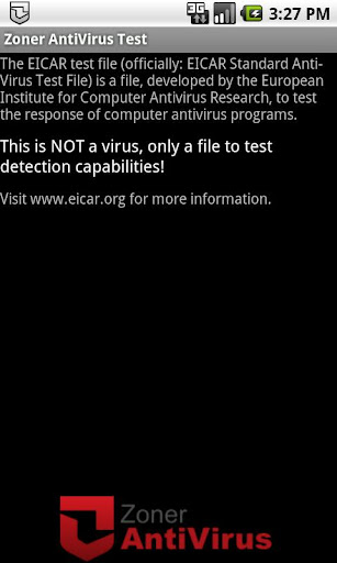 Zoner AntiVirus Test PC版