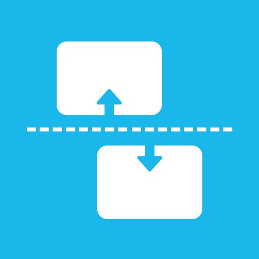 komputer Split Screen: Multitasking