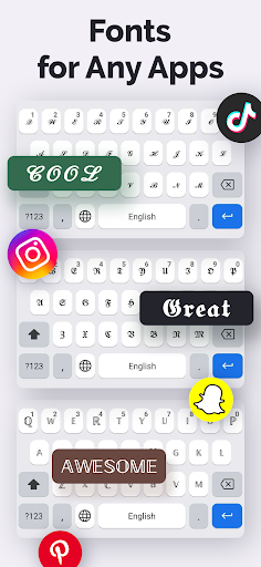 Fonts Art: Cute Keyboard Font