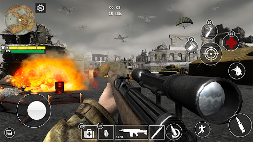 komputer WW2 Sniper War: Gun War Games