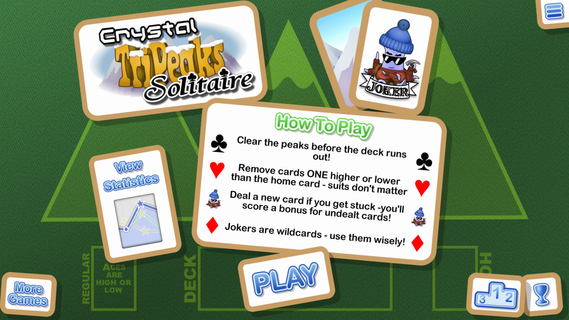 Crystal TriPeaks Solitaire PC