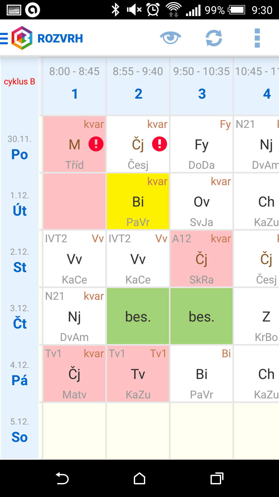 Bakaláři - oficiální aplikace PC