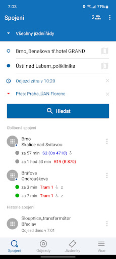 Jízdní řády IDOS پی سی