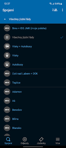 Jízdní řády IDOS پی سی