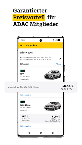 ADAC Mietwagen Preisvergleich PC