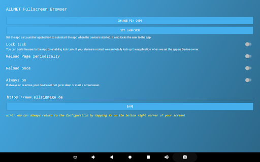 ALLNET Fullscreen Browser PC