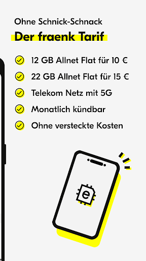 fraenk: Die Mobilfunk App