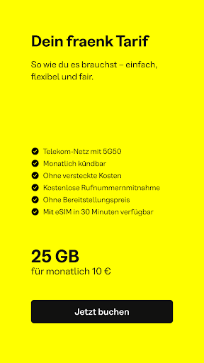 fraenk: Die Mobilfunk App PC