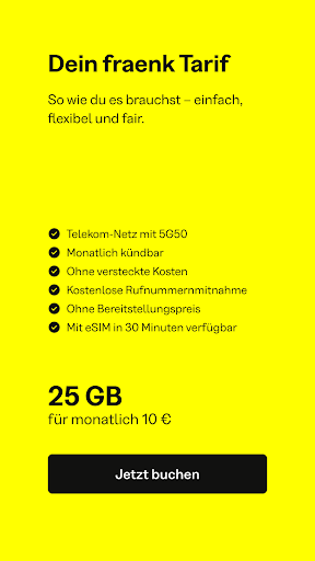 fraenk: Die Mobilfunk App PC