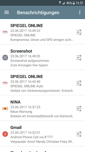 Notifications for Android TV PC