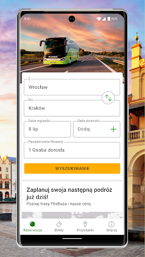 FlixBus: zarezerwuj bilet PC