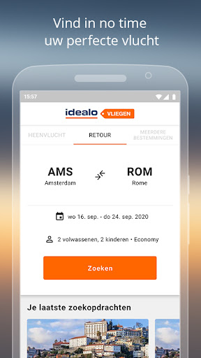 idealo vliegtickets - vluchten PC