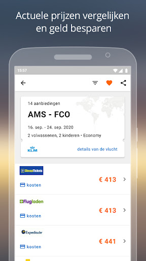 idealo vliegtickets - vluchten PC