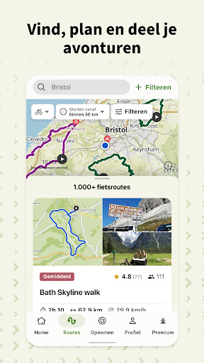 komoot - wandelen en fietsen PC