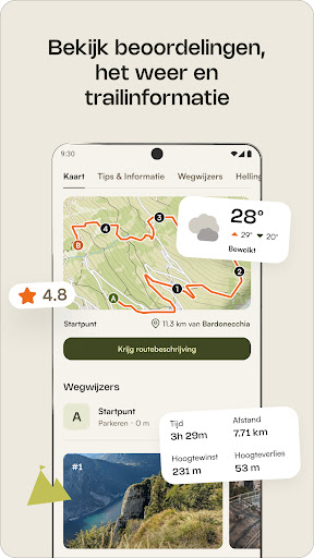 komoot - wandelen en fietsen PC