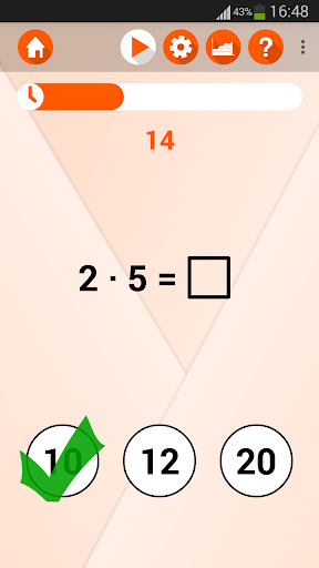 Trainiere Einmaleins - 1x1