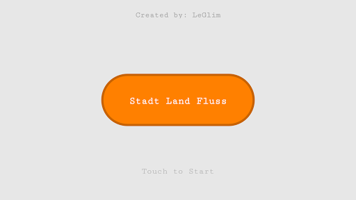 Stadt Land Fluss - Buchstaben