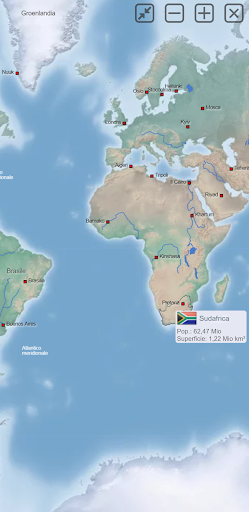 Atlante mondiale e mappa MxGeo